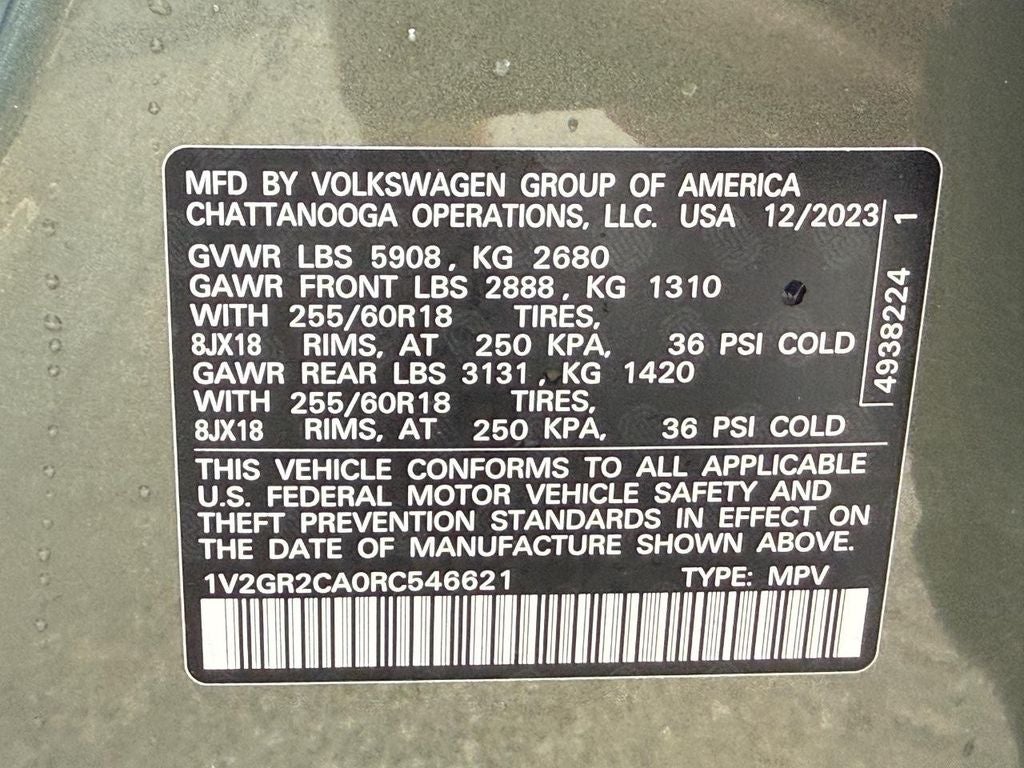 2024 Volkswagen Atlas 2.0T Peak Edition SEL