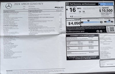 2024 Mercedes-Benz GLS GLS 63 AMG® 4MATIC®