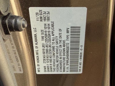 2021 Honda Odyssey Touring