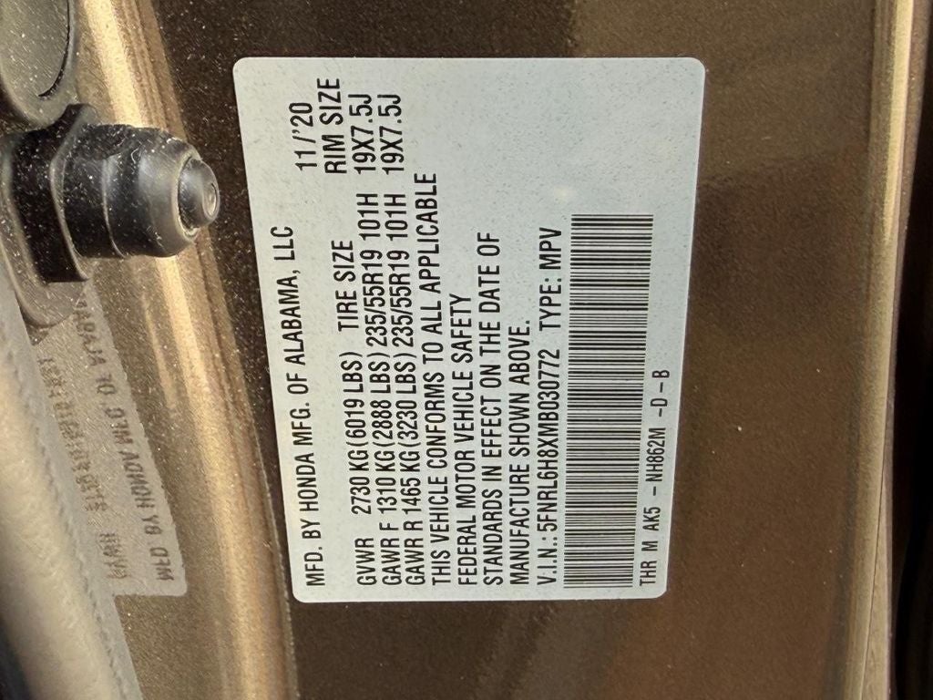 2021 Honda Odyssey Touring