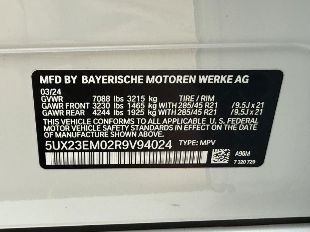 2024 BMW X7 xDrive40i