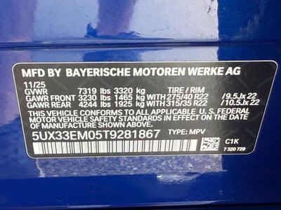 2026 BMW X7 M60i