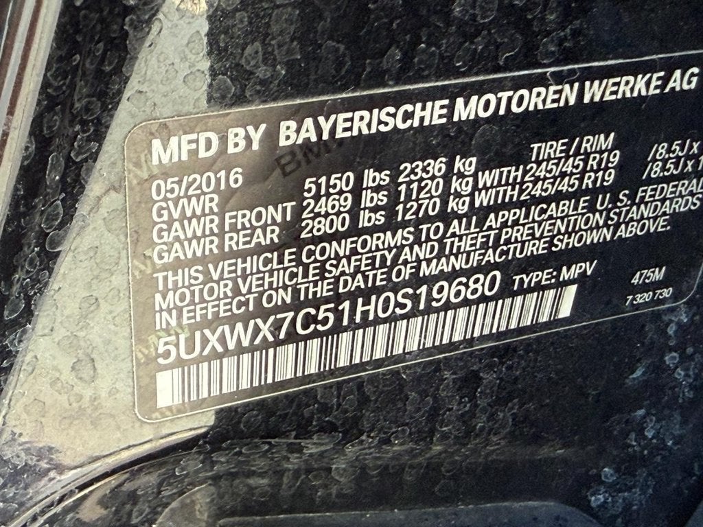2017 BMW X3 xDrive35i
