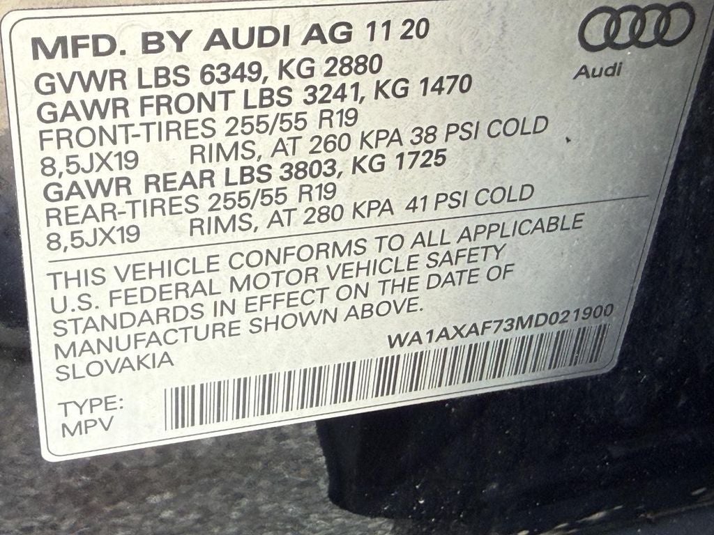 2021 Audi Q7 55 Premium quattro