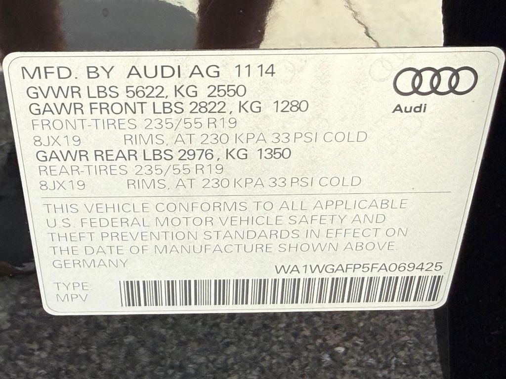 2015 Audi Q5 3.0T Premium Plus quattro