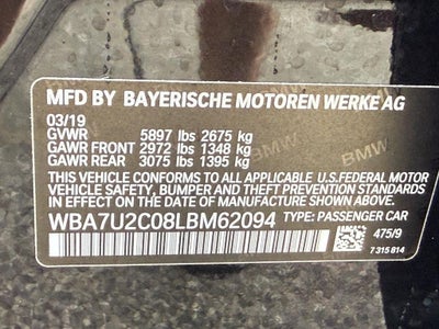 2020 BMW 7 Series 750i xDrive