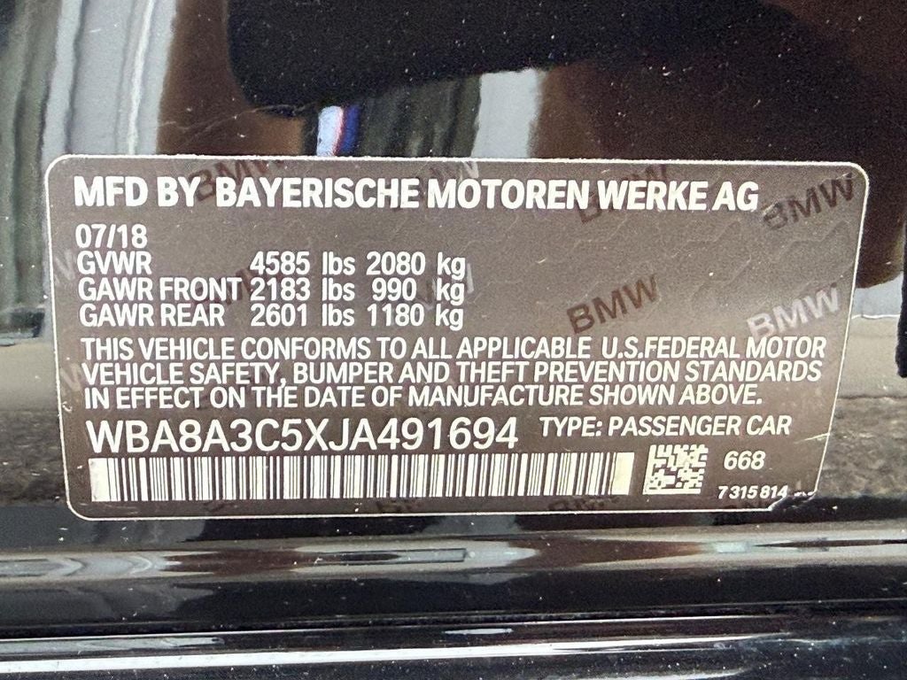 2018 BMW 3 Series 320i xDrive